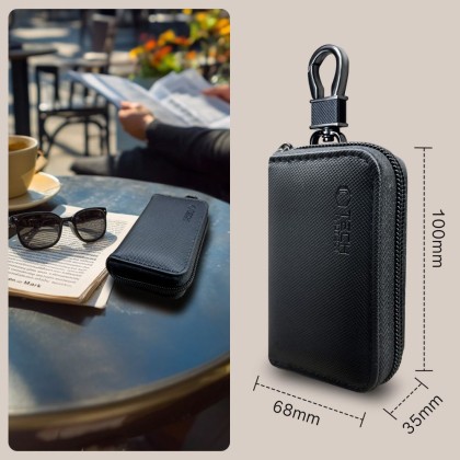Калъф който блокира RFID сигнала на Keyless Go ключ Tech-Protect KLR300 - Черен