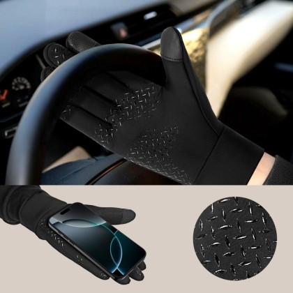TECH-PROTECT WG01 WINTER TOUCHSCREEN GLOVES L BLACK