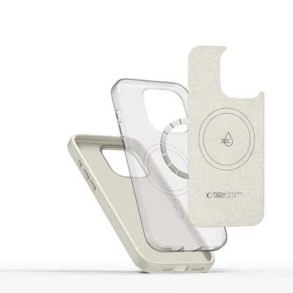 TECH-PROTECT SILICONE PURE MAGSAFE IPHONE 15 PRO MAX COSMIC LATTE