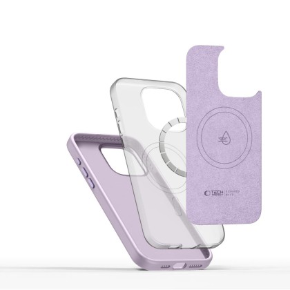Силиконов кейс с MagSafe за iPhone 15 Pro Max от Tech-Protect Silicone Pure - Mauve