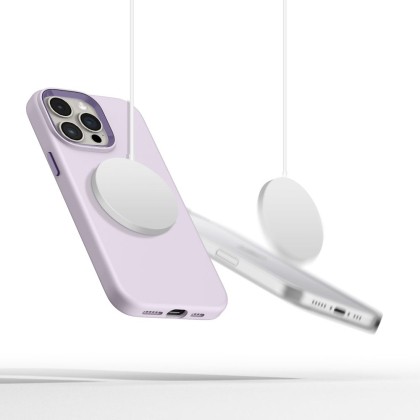 Силиконов кейс с MagSafe за iPhone 15 Pro Max от Tech-Protect Silicone Pure - Mauve