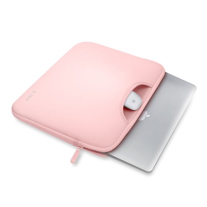 Неопренова чанта за лаптоп 15-16 инча от Tech-Protect Neoprene Bag - Dusty Rose