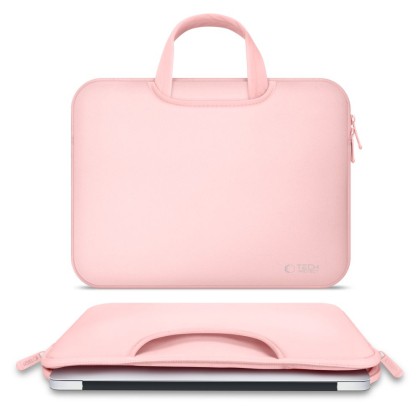 Неопренова чанта за лаптоп 15-16 инча от Tech-Protect Neoprene Bag - Dusty Rose