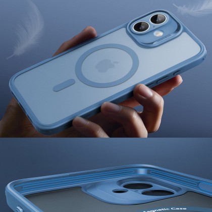 Удароустойчив кейс с MagSafe и протектор за iPhone 16  от ESR Classic Pro Set Halolock - Frost Blue