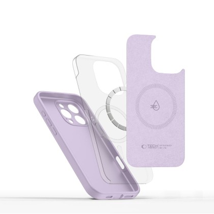 Силиконов кейс с MagSafe за iPhone 16 Pro Max от Tech-Protect Liquid Silicone - Mauve