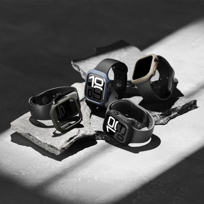 Хибриден кейс за Apple Watch 10 (46mm) от Ringke Onyx - Черен