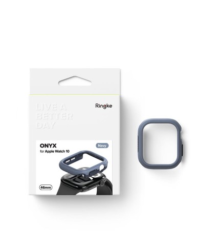 Хибриден кейс за Apple Watch 10 (46mm) от Ringke Onyx - Navy