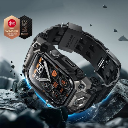 Удароустойчив кейс с каишка за Apple Watch 10 (46 mm) от Supcase Unicorn Beetle Ore - Черен