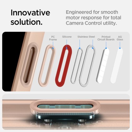 Удароустойчив, твърд кейс с MagSafe за iPhone 16 Pro от Spigen Ultra Hybrid T -  Frost Rose Titanium