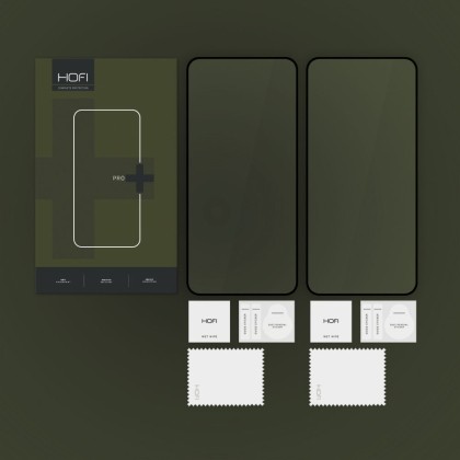 2 х Стъклен протектор FULL GLUE за Samsung Galaxy S25 Plus от Hofi Glass Pro+ - Черен