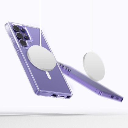 Хибриден кейс с MagSafe за Samsung Galaxy S25 Ultra от Tech-Protect Flexair Hybrid - Прозрачен