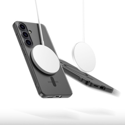 Тънък кейс с MagSafe за Samsung Galaxy S25 от Tech-Protect MagSlim - Matte Black