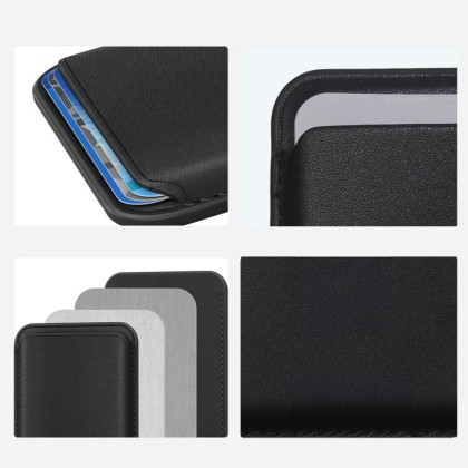 Универсален магнитен картхолдър  за телефон с MagSafe от Tech-Protect MagWallet  - Кафяв