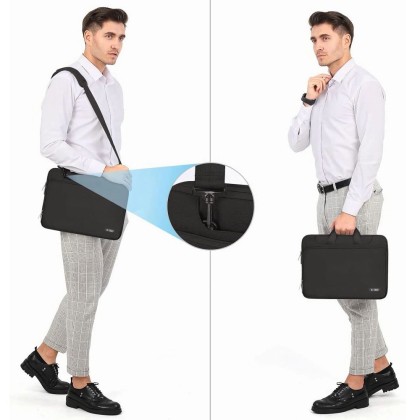 Чанта за лаптоп 15-16 инча от Tech-Protect Pocket Bag Laptop - Черна