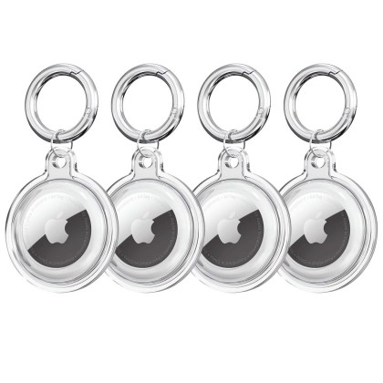 4x кaлъфи за Apple Airtag от Tech Protect Icon - Прозрачни