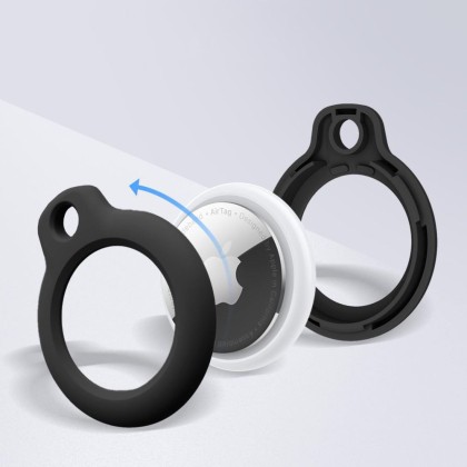 2x ключодържател за Apple Airtag от Tech Protect Rough - Черен