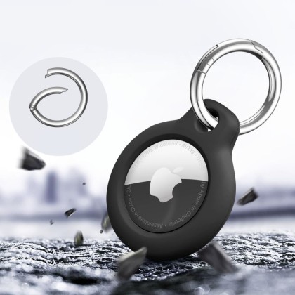 2x ключодържател за Apple Airtag от Tech Protect Rough - Черен