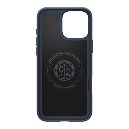 Тънък кейс с MagSafe за iPhone 16 Pro от Spigen Thin Fit Mag - Metal Slate