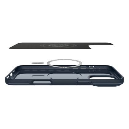 Тънък кейс с MagSafe за iPhone 16 Pro от Spigen Thin Fit Mag - Metal Slate