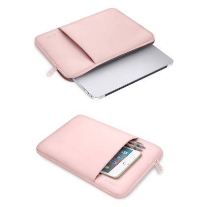 Мек калъф за лаптоп 14" инча от Tech-Protect Neopren - Розов