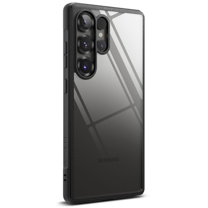 Удароустойчив твърд кейс за Samsung Galaxy S25 Ultra от Ringke Fusion - Черен
