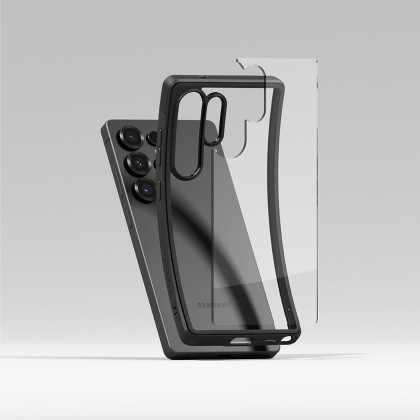 Удароустойчив твърд кейс за Samsung Galaxy S25 Ultra от Ringke Fusion - Черен