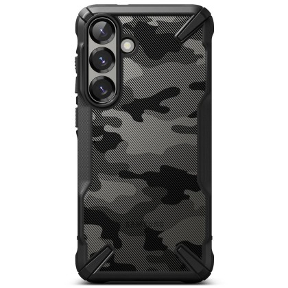 Удароустойчив кейс за Samsung Galaxy S25 Plus от Ringke Fusion X - Camo Black