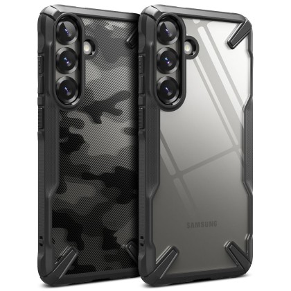 Удароустойчив кейс за Samsung Galaxy S25 Plus от Ringke Fusion X - Camo Black