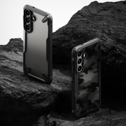 Удароустойчив кейс за Samsung Galaxy S25 Plus от Ringke Fusion X - Camo Black