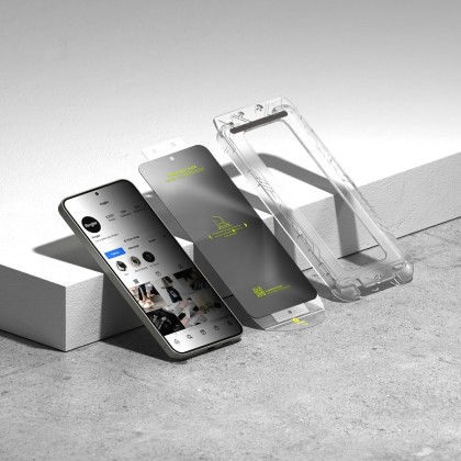 2 х Стъклен протектор със затъмняване на дисплей за Samsung Galaxy S25 Plus от Ringke Easy Slide 2-Pack - Privacy