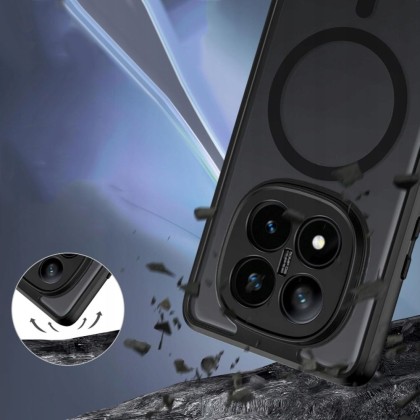Твърд кейс с MagSafe пръстен за Xiaomi Redmi Note 14 Pro+ Plus 5G от Tech-Protect MagMat - Matte Black
