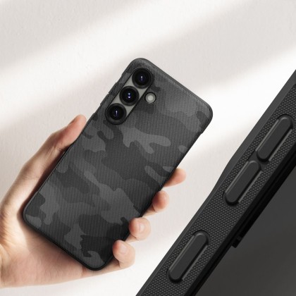 Удароустойчив кейс за Samsung Galaxy S25 от Ringke Onyx - Camo Black