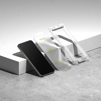 2 х Стъклен протектор за дисплей на Samsung Galaxy S25 от Ringke Easy Slide 2-Pack - Прозрачен
