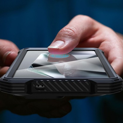360 градусов кейс с MagSafe за Samsung Galaxy S25 Ultra от Supcase IBLSN ArmorBox Mag - Black