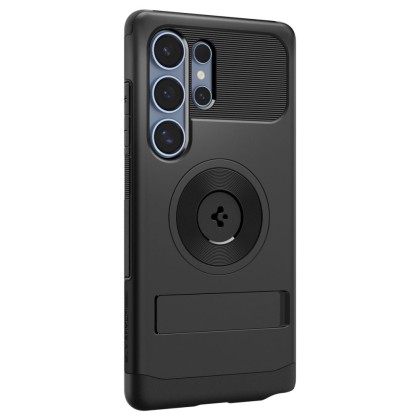 Удароустойчив кейс с MagSafe за Samsung Galaxy S25 Ultra от Spigen Slim Armor Mag - Black