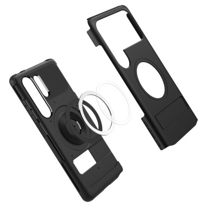 Удароустойчив кейс с MagSafe за Samsung Galaxy S25 Ultra от Spigen Slim Armor Mag - Black