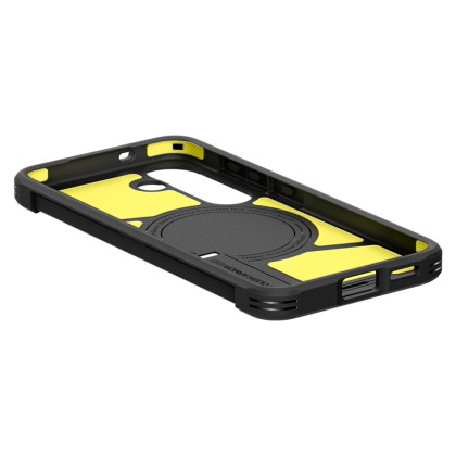 Удароустойчив, твърд кейс с MagSafe за Samsung Galaxy S25 от Spigen Tough Armor - Abyss Green