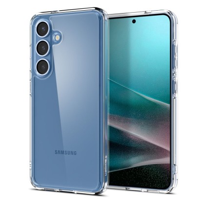 Удароустойчив кейс за Samsung Galaxy S25 от Spigen Ultra Hybrid - Crystal Clear