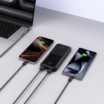 Преносима батерия Power Bank 10000Mah 22.5w от Tech-Protect PB01- Black