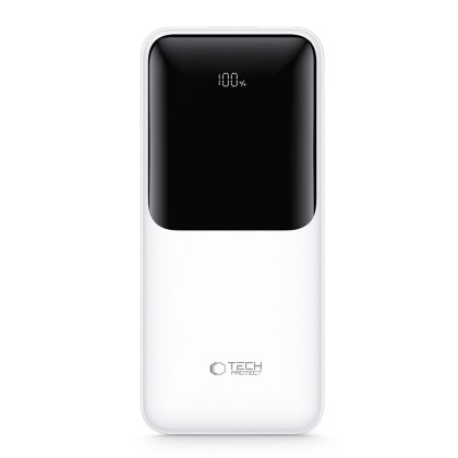 Преносима Батерия Pawer Bank 30000Mah 22.5W от Tech-Protect PB03 - White