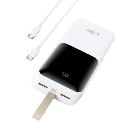 Преносима Батерия Pawer Bank 30000Mah 22.5W от Tech-Protect PB03 - White