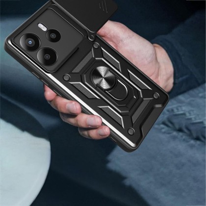 Удароустойчив калъф за Xiaomi Redmi Note 14 5G от Tech-Protect CamShield Pro - Matte Black