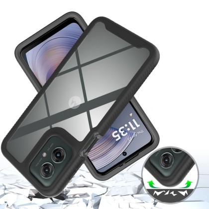 360 градусов кейс за Motorola Moto G55 5G от Tech-Protect Defense - Черен