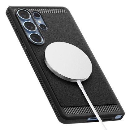 SPIGEN RUGGED ARMOR MAG MAGSAFE GALAXY S25 ULTRA MATTE BLACK