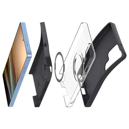 Силиконов кейс с МagSafe за Samsung Galaxy S25 Ultra от Spigen Fit - Black