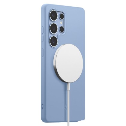 Силиконов кейс с МagSafe за Samsung Galaxy S25 Ultra от Spigen Fit - Sapphire Blue 