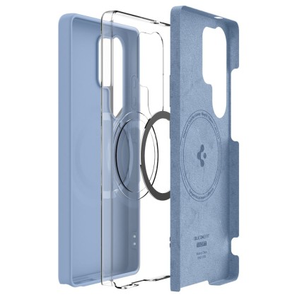 Силиконов кейс с МagSafe за Samsung Galaxy S25 Ultra от Spigen Fit - Sapphire Blue 