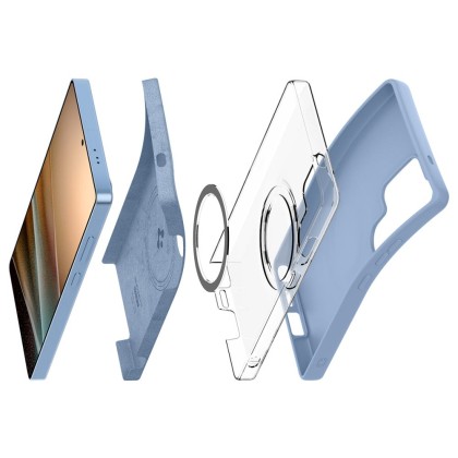 Силиконов кейс с МagSafe за Samsung Galaxy S25 Ultra от Spigen Fit - Sapphire Blue 