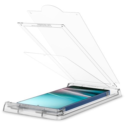 Стъклен протектор за дисплей на Samsung Galaxy S25 Ultra от Spigen Elite Shield Ëz Fit" - Прозрачен