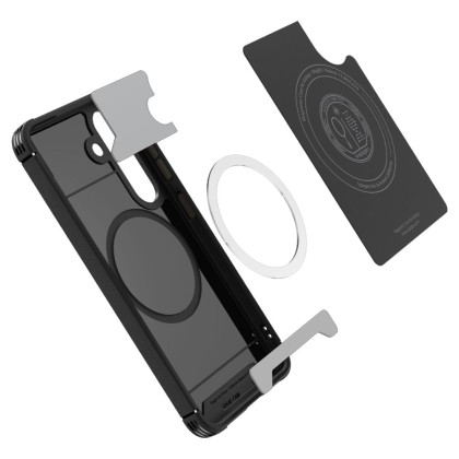 Силиконов кейс с MagSafe за Samsung Galaxy S25 Plus от Spigen Core Armor - Matte Black